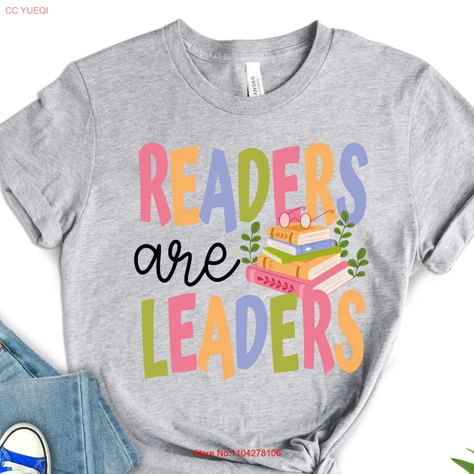 Vintage Fashion Knitwear Book - Readers Are Leaders T Shirt Teacher