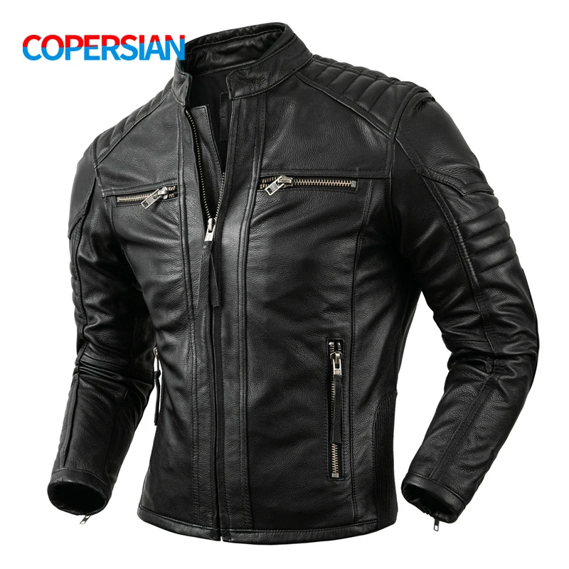Vintage Fashion Outfits Men - 2023 New Motorcycle Causal Vintage Leather
