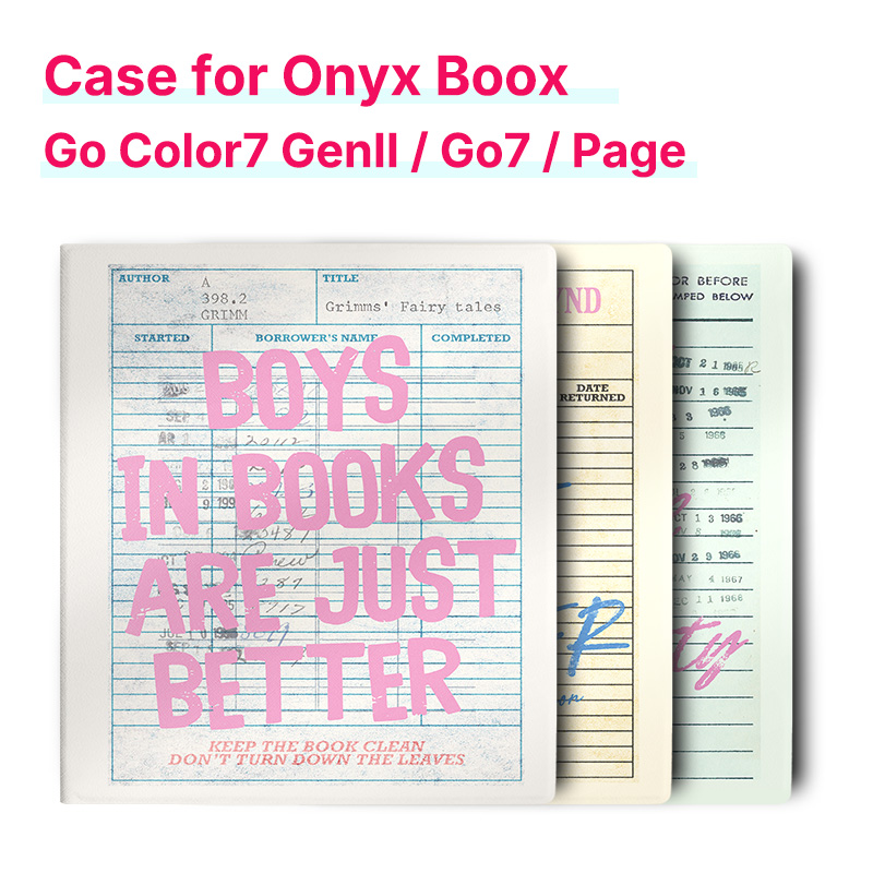 Vintage Fashion Coloring Pages - Murmelo Magnetic Case for Boox Go