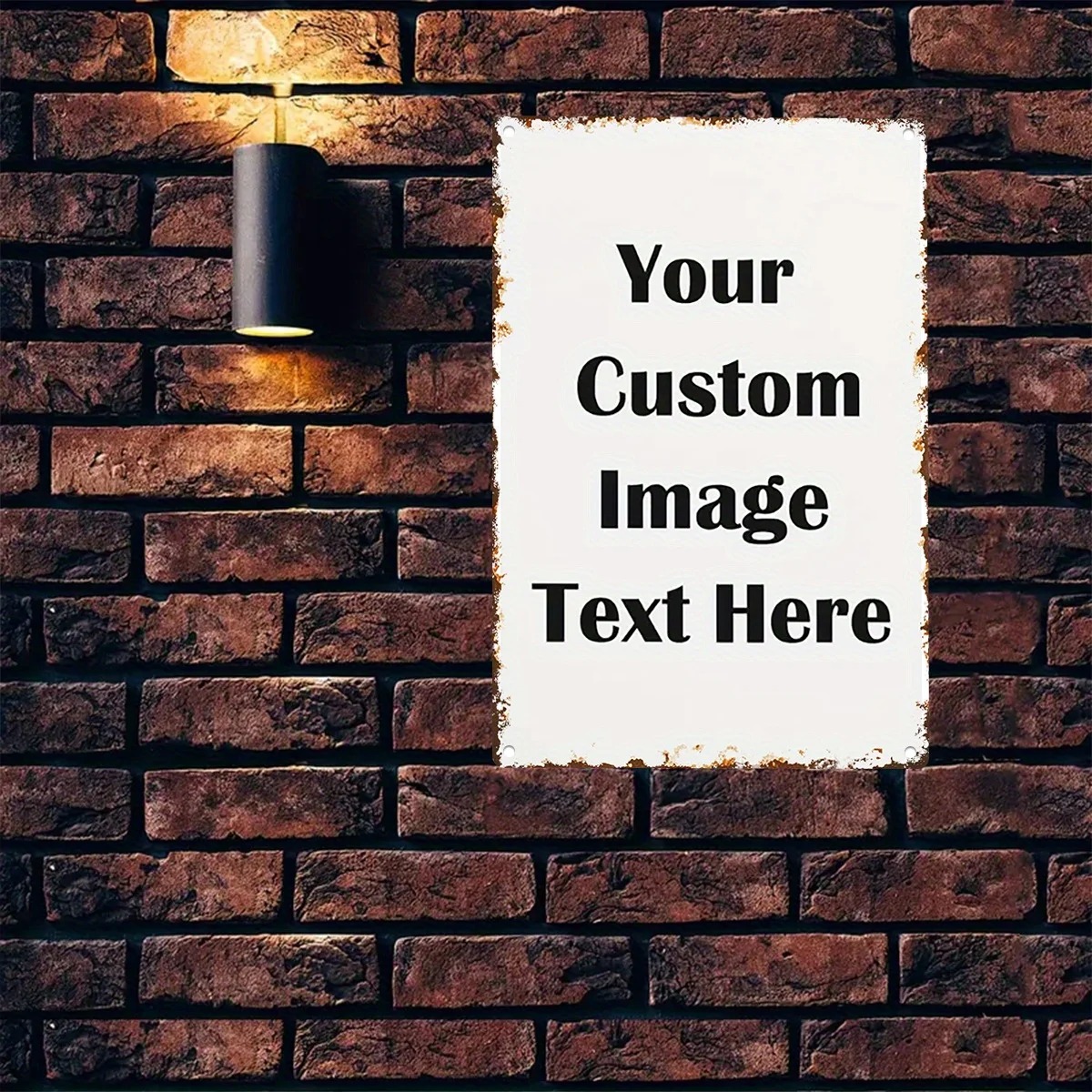 Vintage Fashion Plates - Custom Photo & Text Tin Sign
