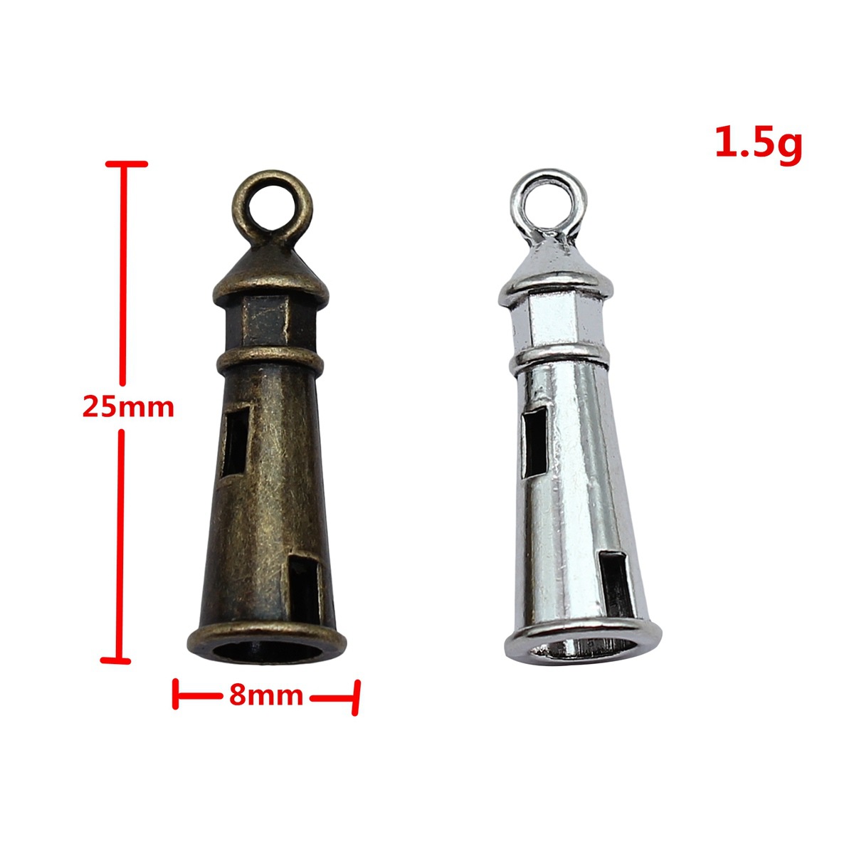 Vintage Fashion Houses - Mini Dollhouse Charms House Chair Pendants