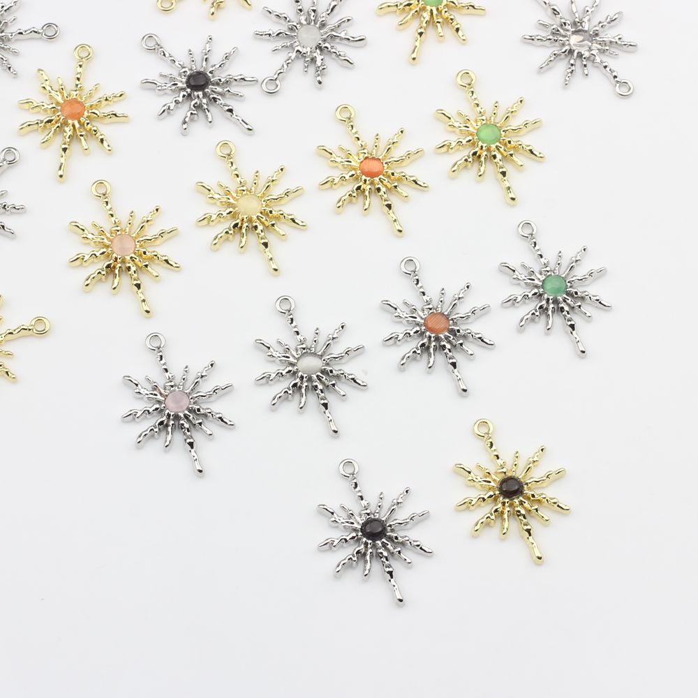 Vintage Fashion Finds - Zinc Alloy Charms Alloy Sun Star