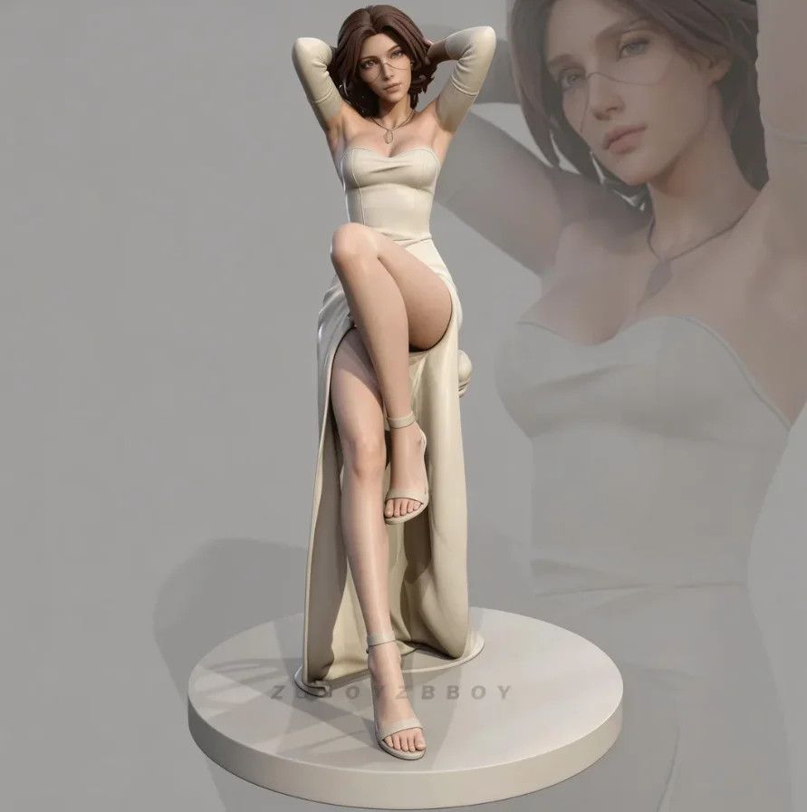 Vintage Fashion Dolls - 50mm 75mm 90mm 3D Printed Model