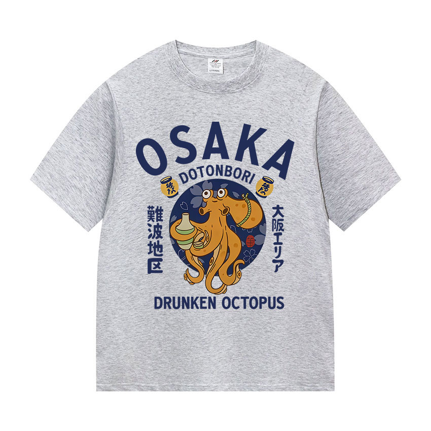 Vintage Fashion Osaka - Osaka Dotonbori Drunken Octopus T-Shirts Unisex