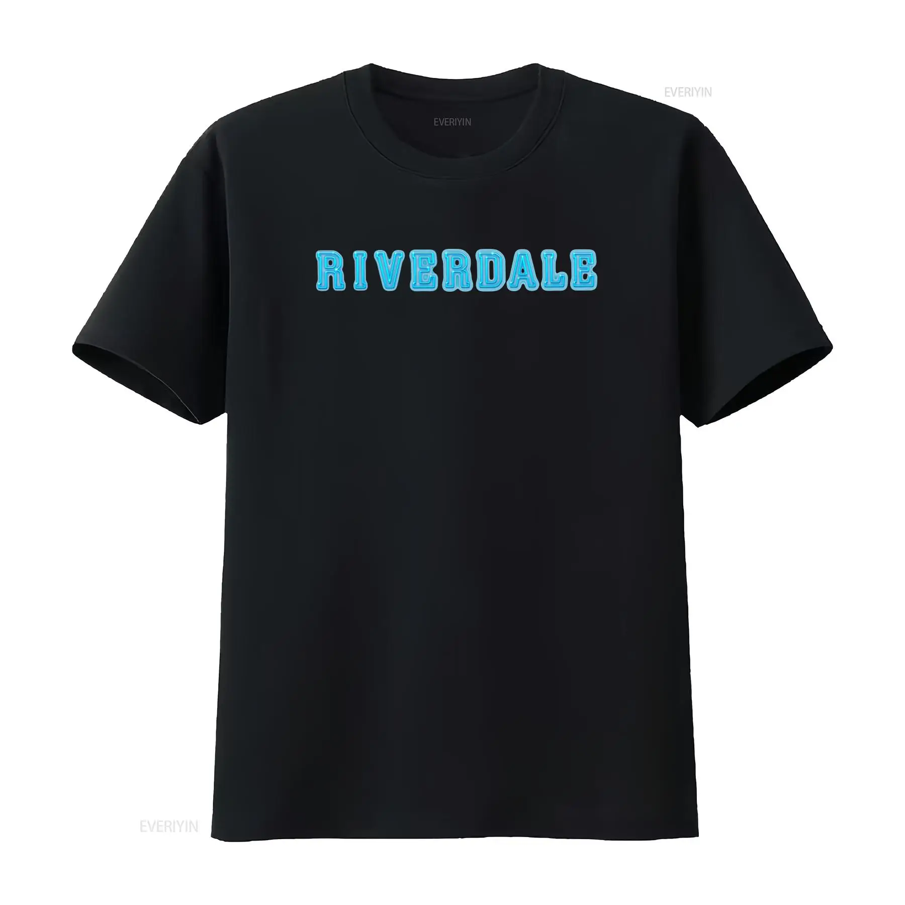 Vintage Fashion Logos - Riverdale Logo Neon Blue Print Adult