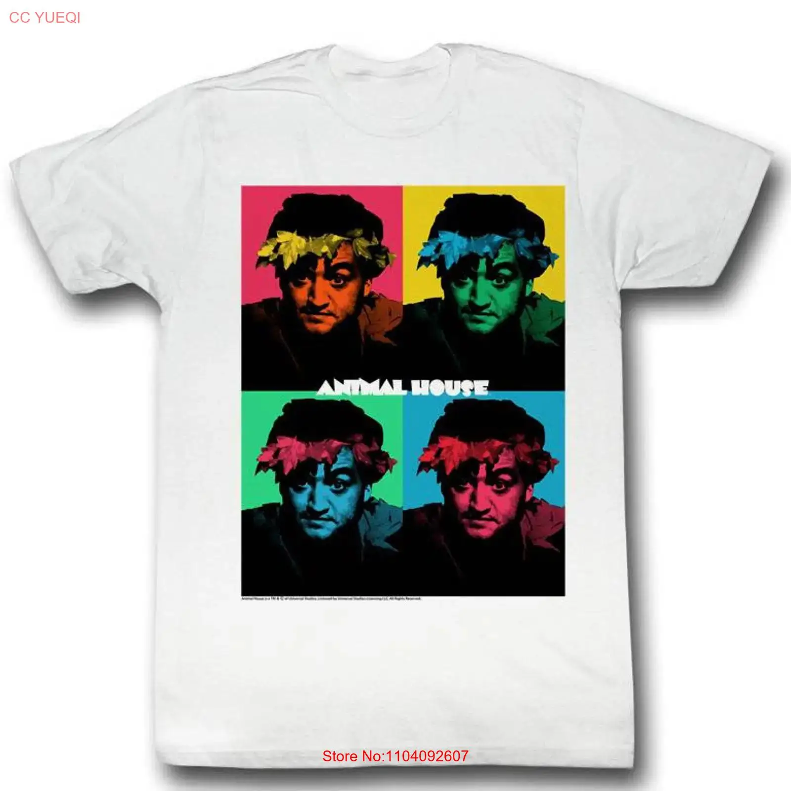 Vintage Fashion Houses - Animal House Warhol White Adult T