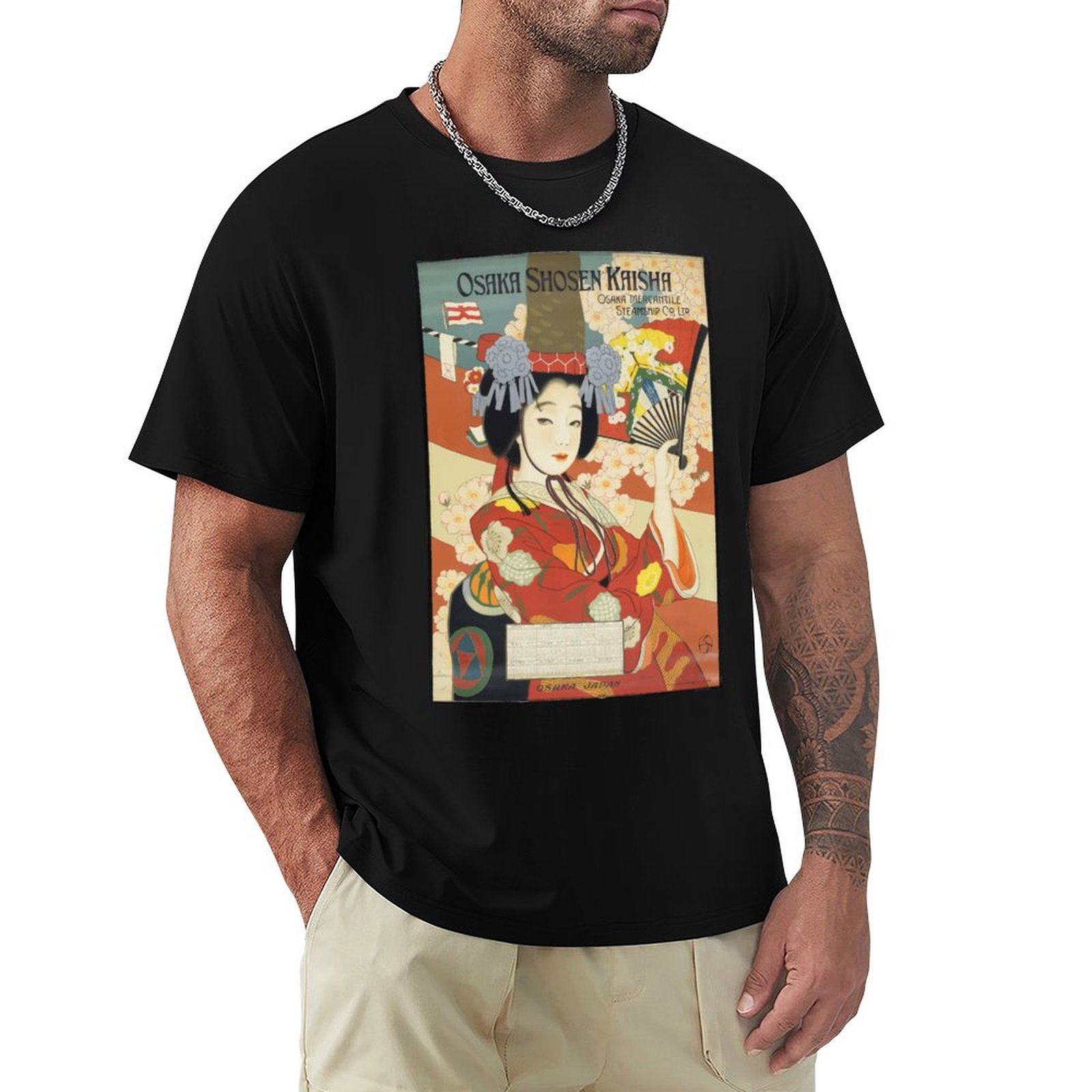 Vintage Fashion Osaka - Vintage Travel Poster Osaka Japan T-Shirt