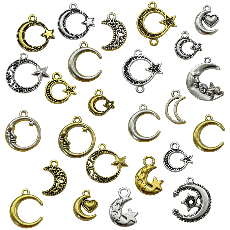 Vintage Fashion Finds - Goddess Triple Viking Hollow Moon Star