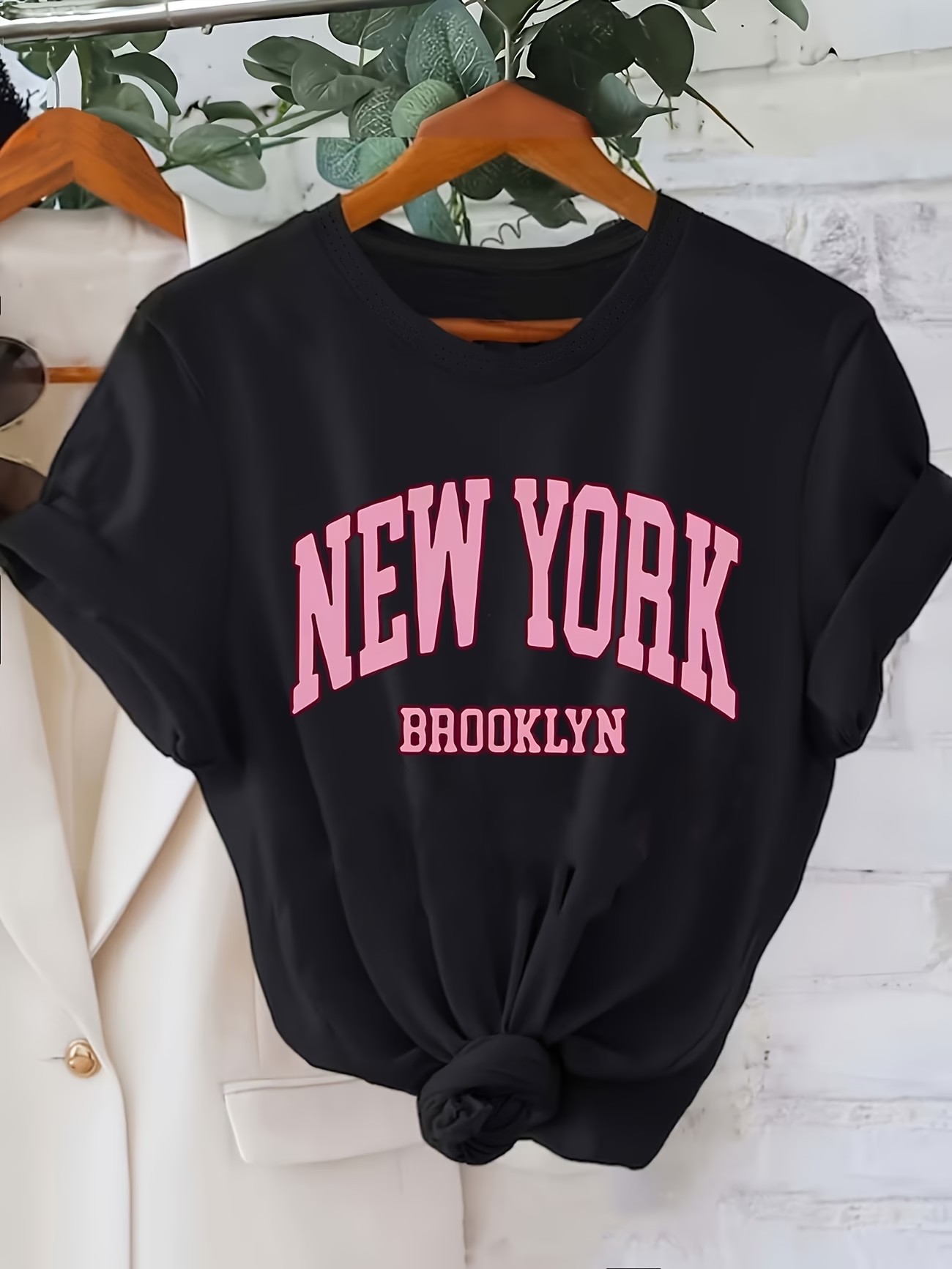 Vintage Fashion York - Fashion T-shirt New York Brooklyn Lettering