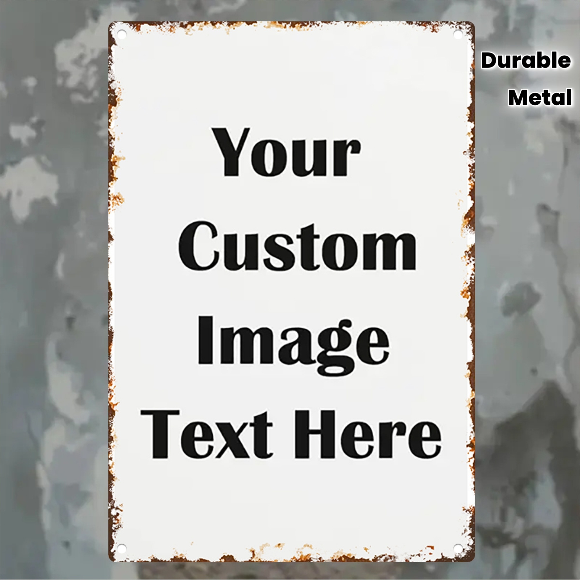 Vintage Fashion Plates - Custom Image/Text Metal Tin Sign -