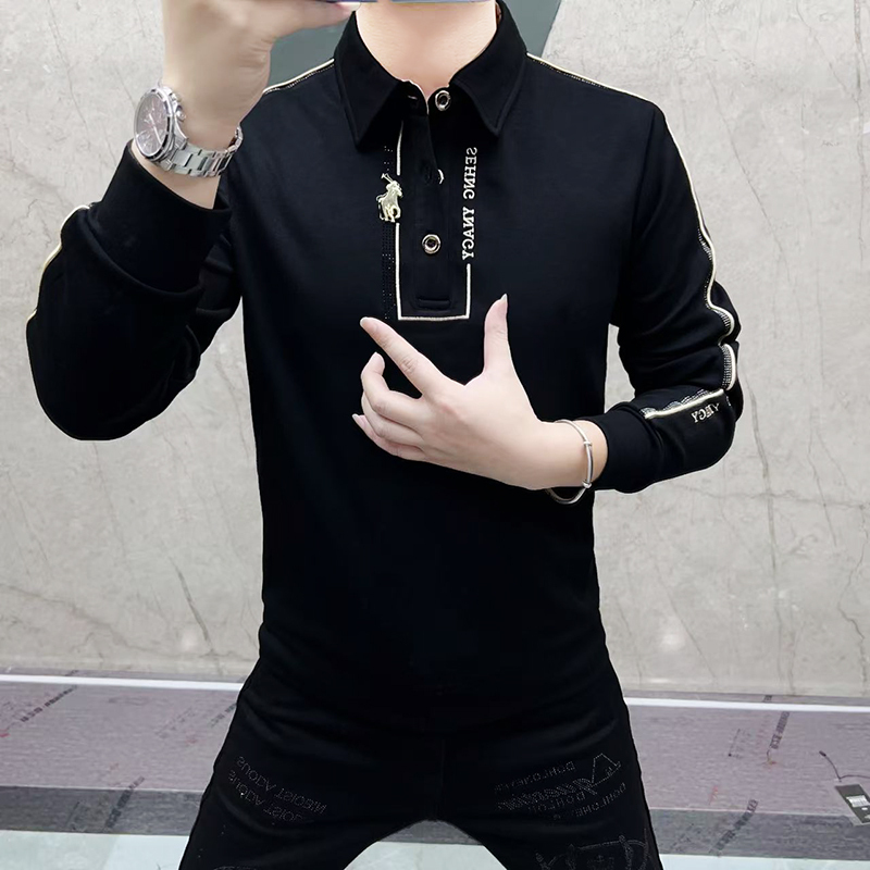 Rhinestone Long Sleeve Sweatsh - Vintage Fashion Outfits Men recension och pris