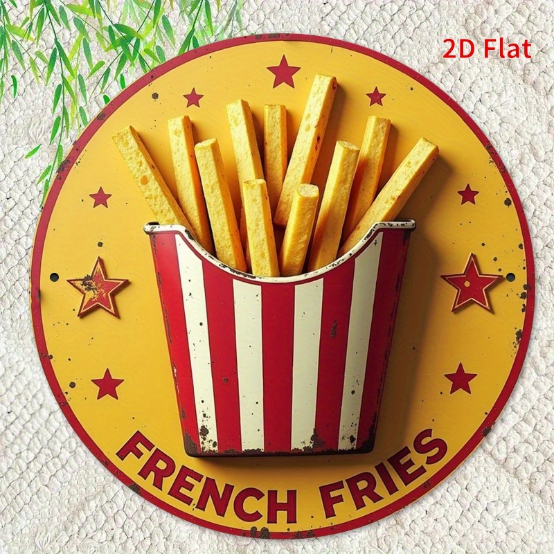 2D Flat, 1pc Retro French Frie - Vintage Fashion Plates recension och pris