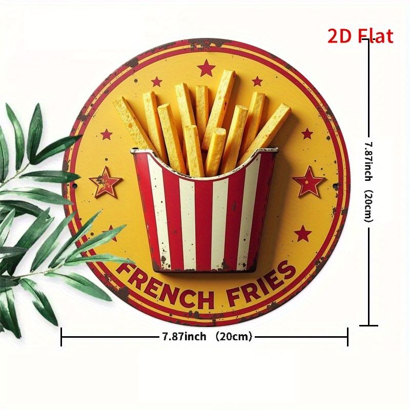 2D Flat, 1pc Retro French Frie - Vintage Fashion Plates recension och pris