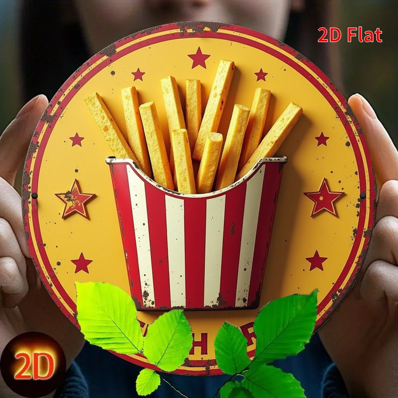 2D Flat, 1pc Retro French Frie - Vintage Fashion Plates recension och pris