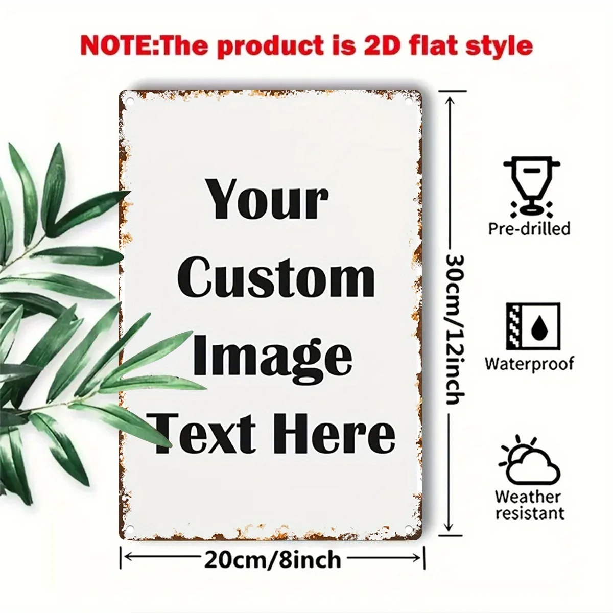 Custom Photo & Text Tin Sign - - Vintage Fashion Plates recension och pris