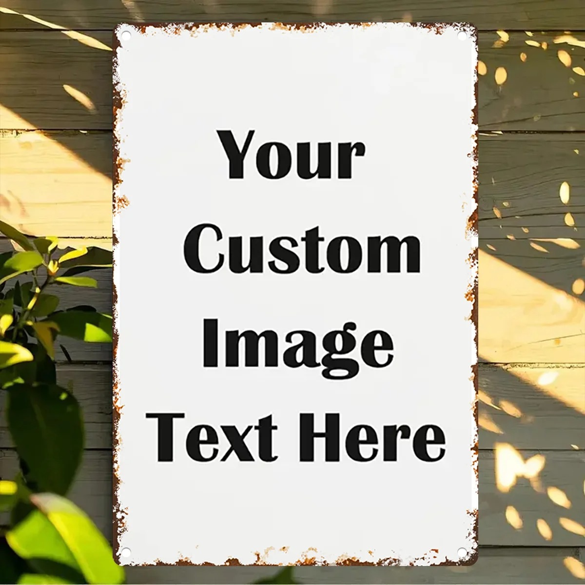 Custom Photo & Text Tin Sign - - Vintage Fashion Plates recension och pris