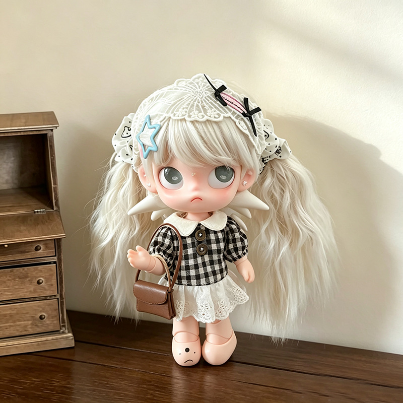 Vintage Sweet Plaid Doll Dress - Vintage Fashion Dolls recension och pris