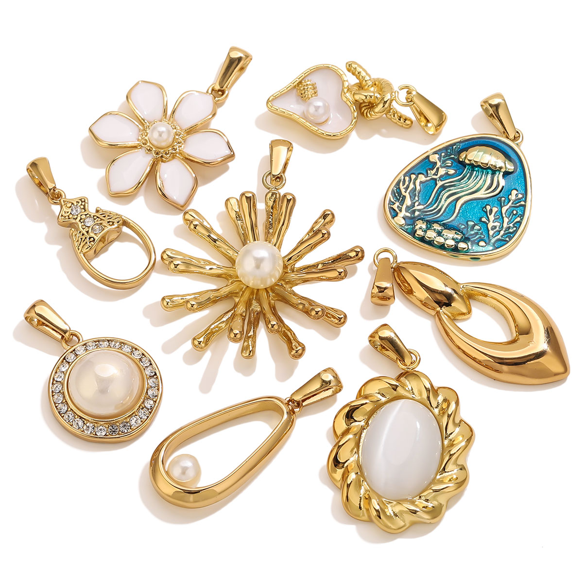 1Pcs 18K Gold Plated Stainless - Vintage Fashion Tumblr recension och pris