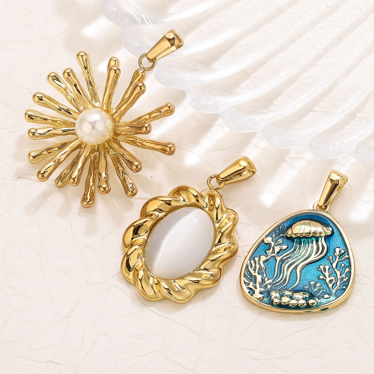 1Pcs 18K Gold Plated Stainless - Vintage Fashion Tumblr recension och pris