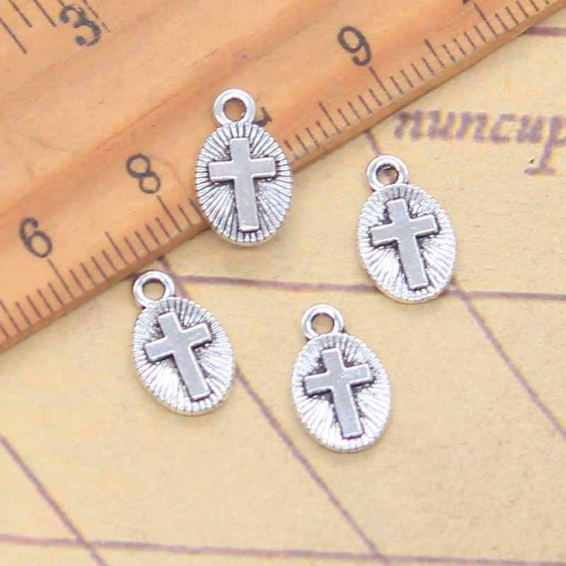 30pcs Charms Cross 13x8mm Anti - Vintage Fashion Finds recension och pris