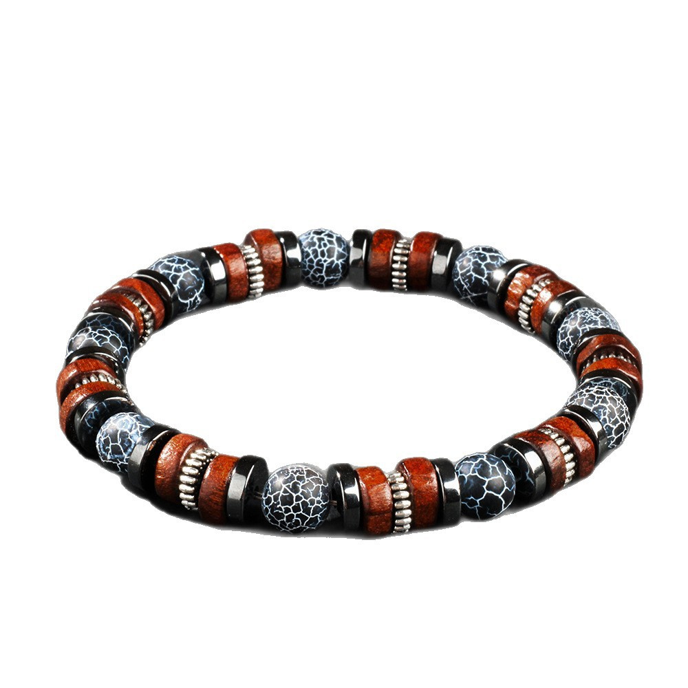 Weathered agate bracelet men n - Vintage Fashion Outfits Men recension och pris