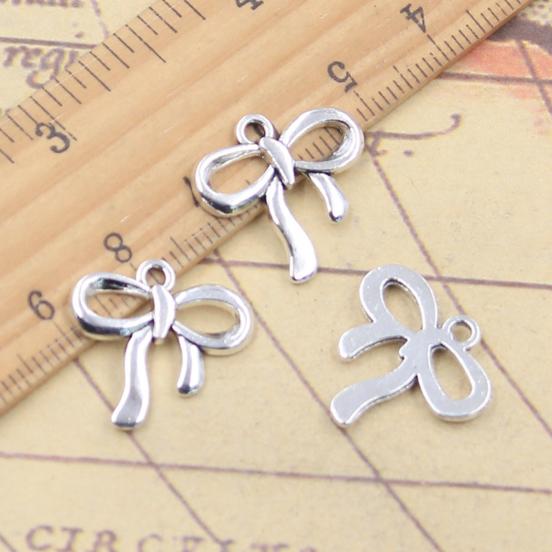 20pcs Charms Ribbon Bowknot 18 - Vintage Fashion Finds recension och pris