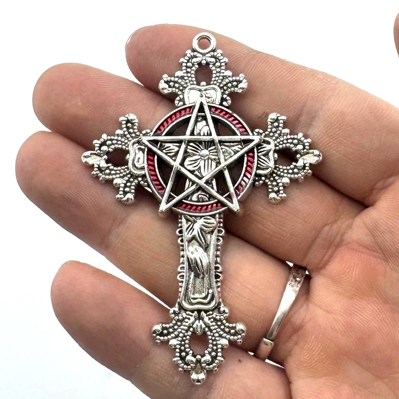 2pcs 30x15mm Gothic Big Cross  - Vintage Fashion Tumblr recension och pris