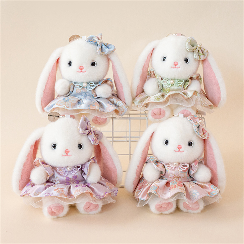 Cute Lop Ear Rabbit Plush Keyc - Vintage Fashion Dolls recension och pris