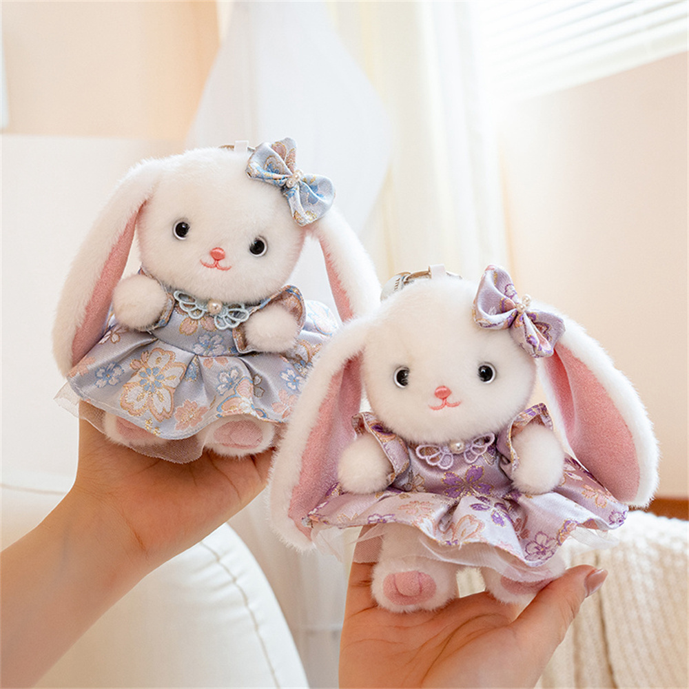 Cute Lop Ear Rabbit Plush Keyc - Vintage Fashion Dolls recension och pris