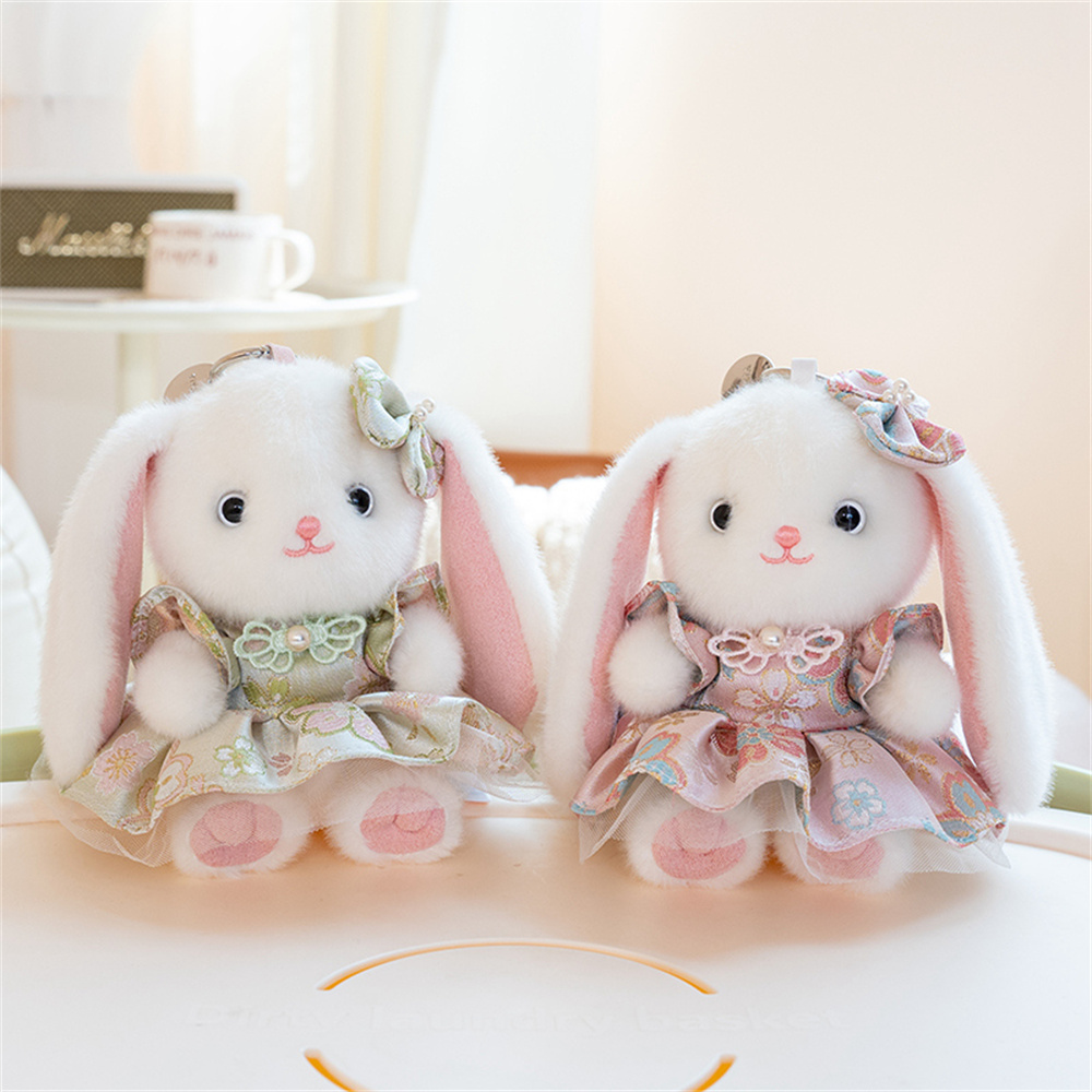 Cute Lop Ear Rabbit Plush Keyc - Vintage Fashion Dolls recension och pris