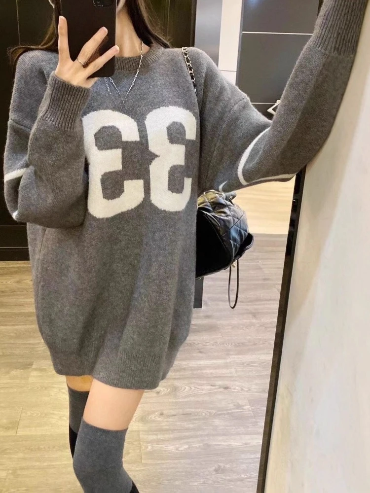 Y2K Vintage Knitted Sweater Wo - Vintage Women Fashion recension och pris