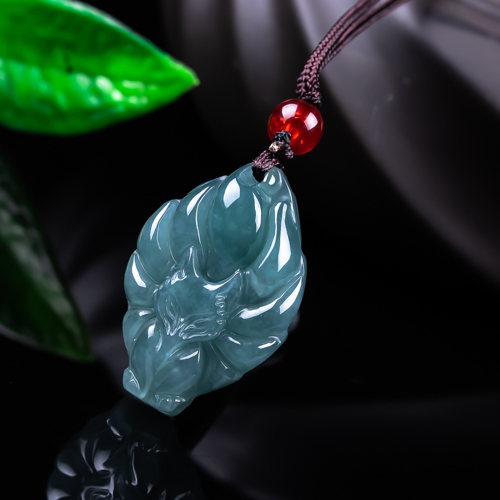 Natural Burmese Jadeite Fox Pe - Vintage Women Fashion recension och pris