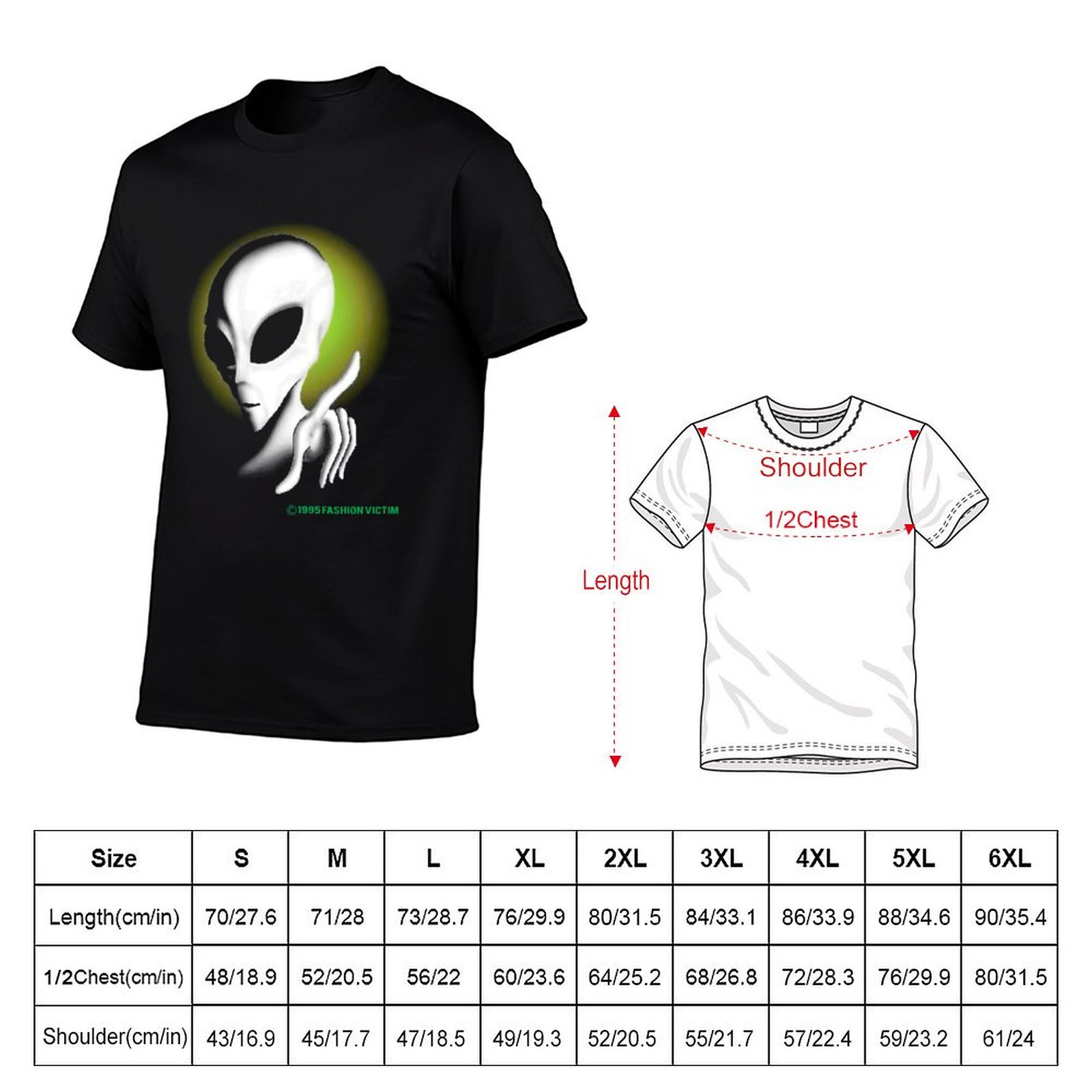 1995 ALIEN Vintage Glow In The - Vintage Fashion Victim recension och pris
