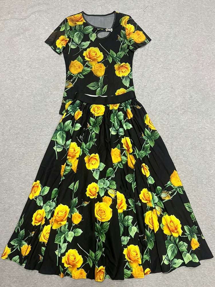 Retro summer new two-piece T-s - Vintage Fashion T Shirts recension och pris