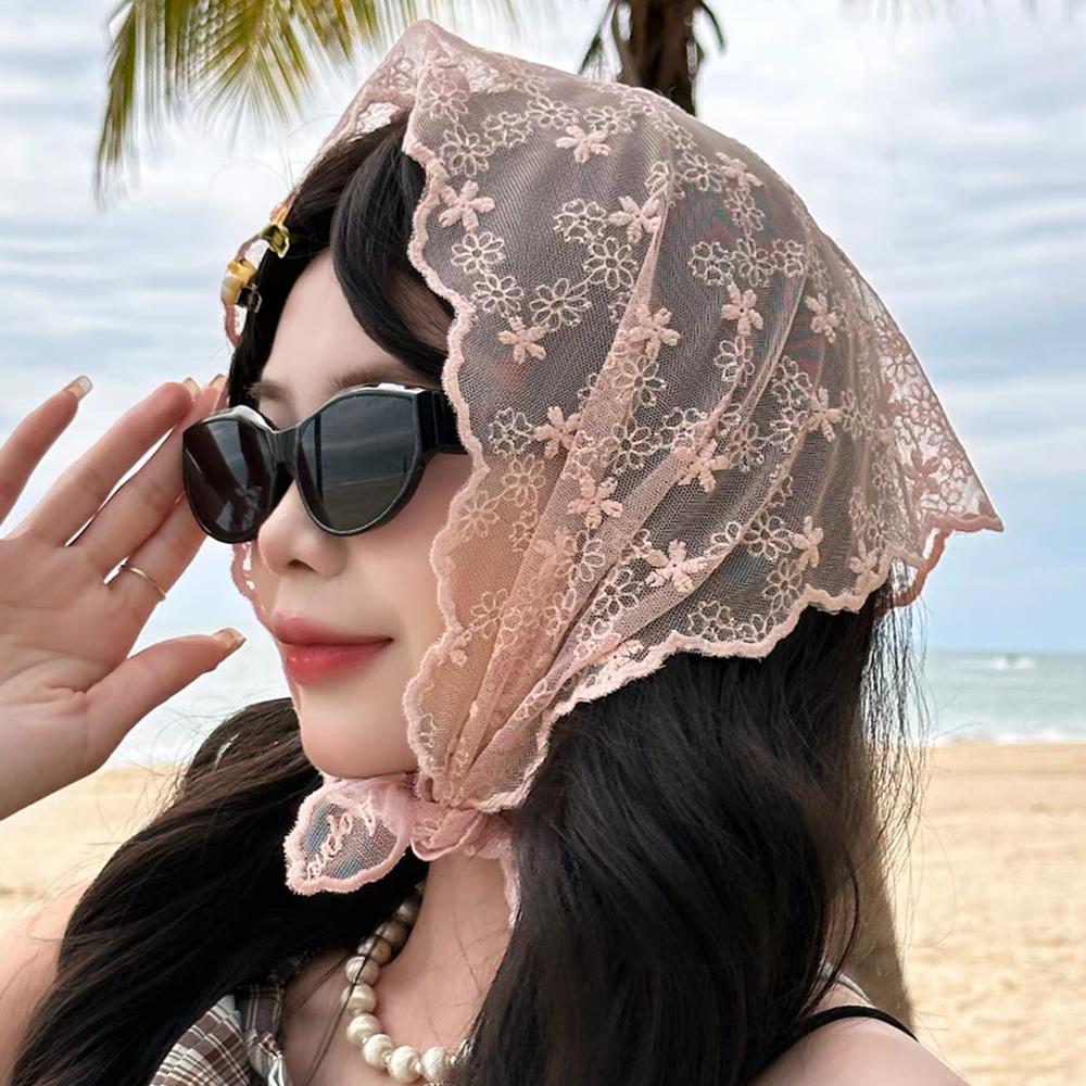 1PC Vintage Lace Hair Scarf He - Vintage Fashion Houses recension och pris