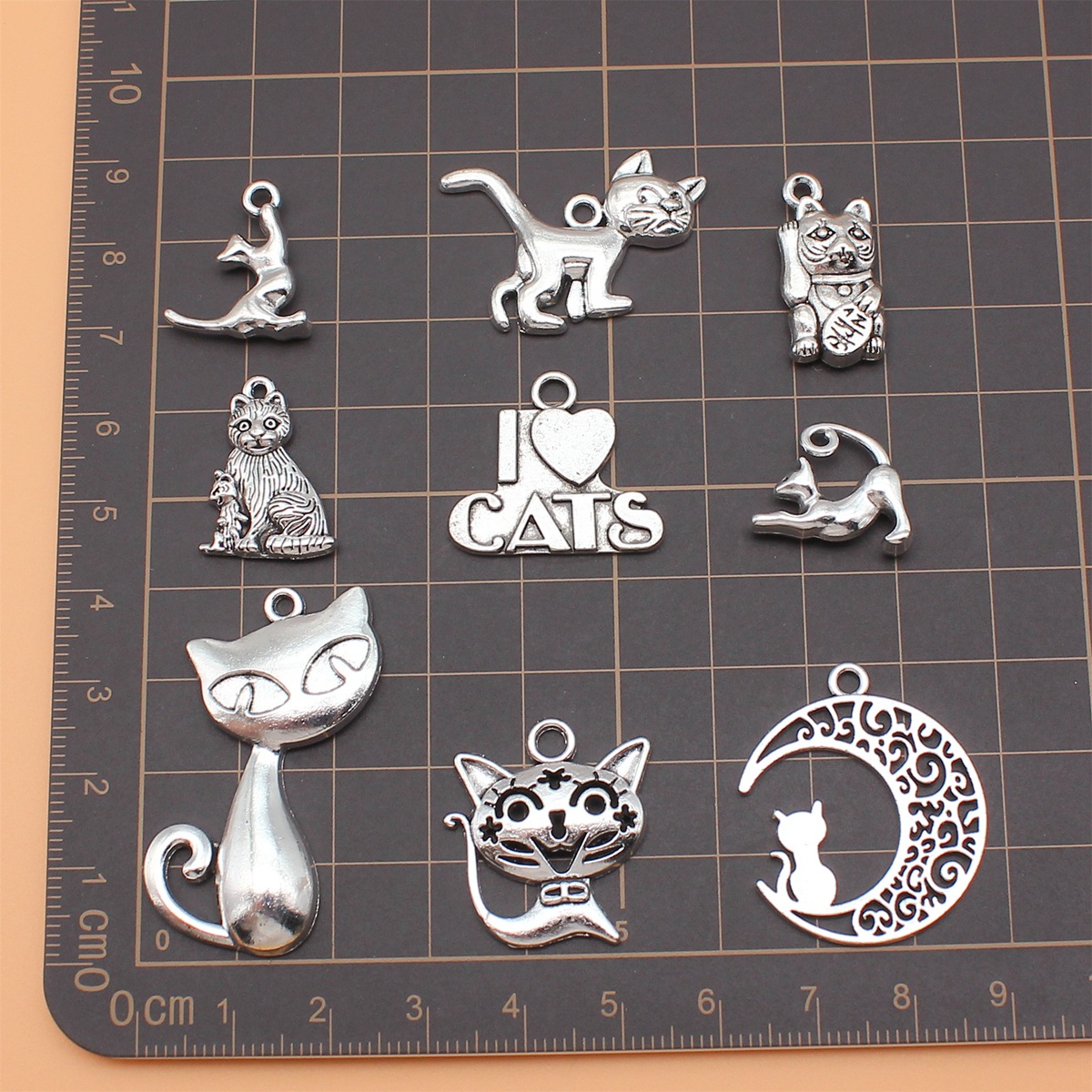 100Pcs/Bag 9 Styles Antique Si - Vintage Fashion Tumblr recension och pris