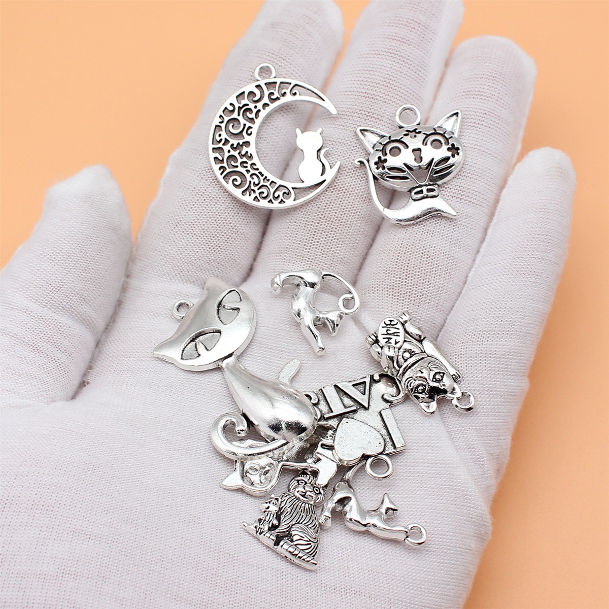 100Pcs/Bag 9 Styles Antique Si - Vintage Fashion Tumblr recension och pris
