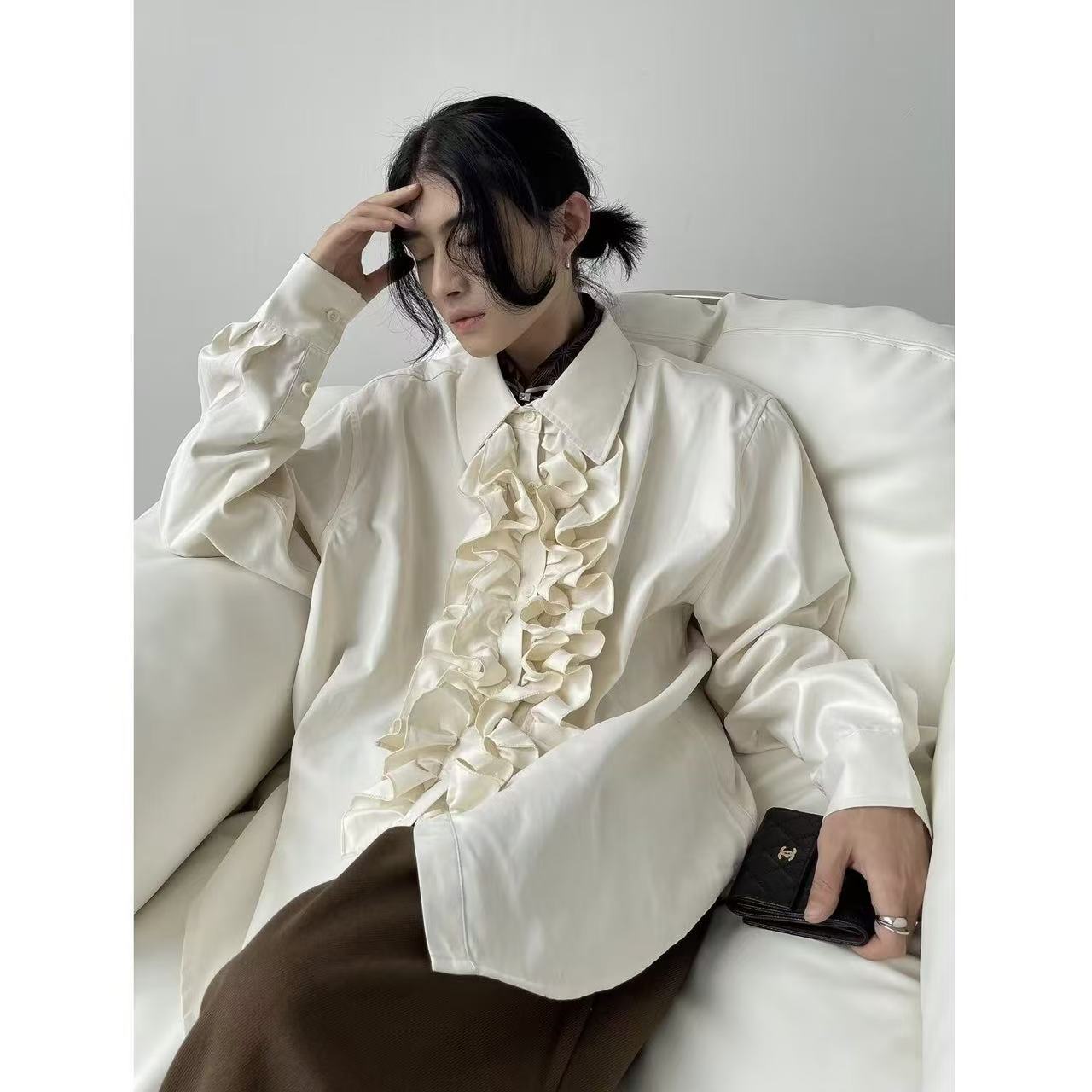 Niche Bisex Lotus Edge Tops Ne - Vintage Fashion Outfits Men recension och pris