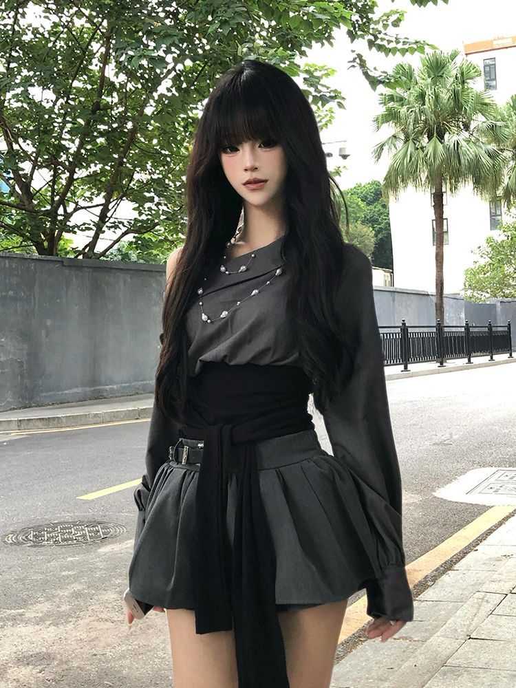 2026 Hot Girl Sexy Gothic Slim - Vintage Fashion T Shirts recension och pris