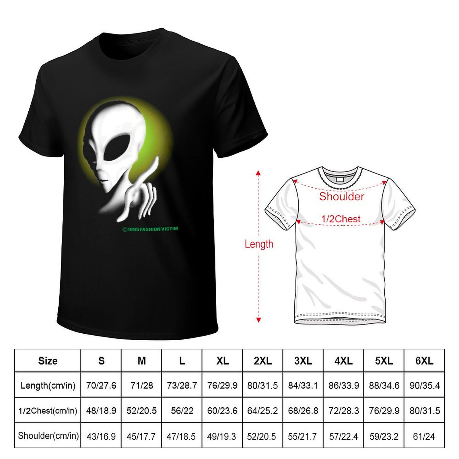 1995 ALIEN Vintage Glow In The - Vintage Fashion Victim recension och pris