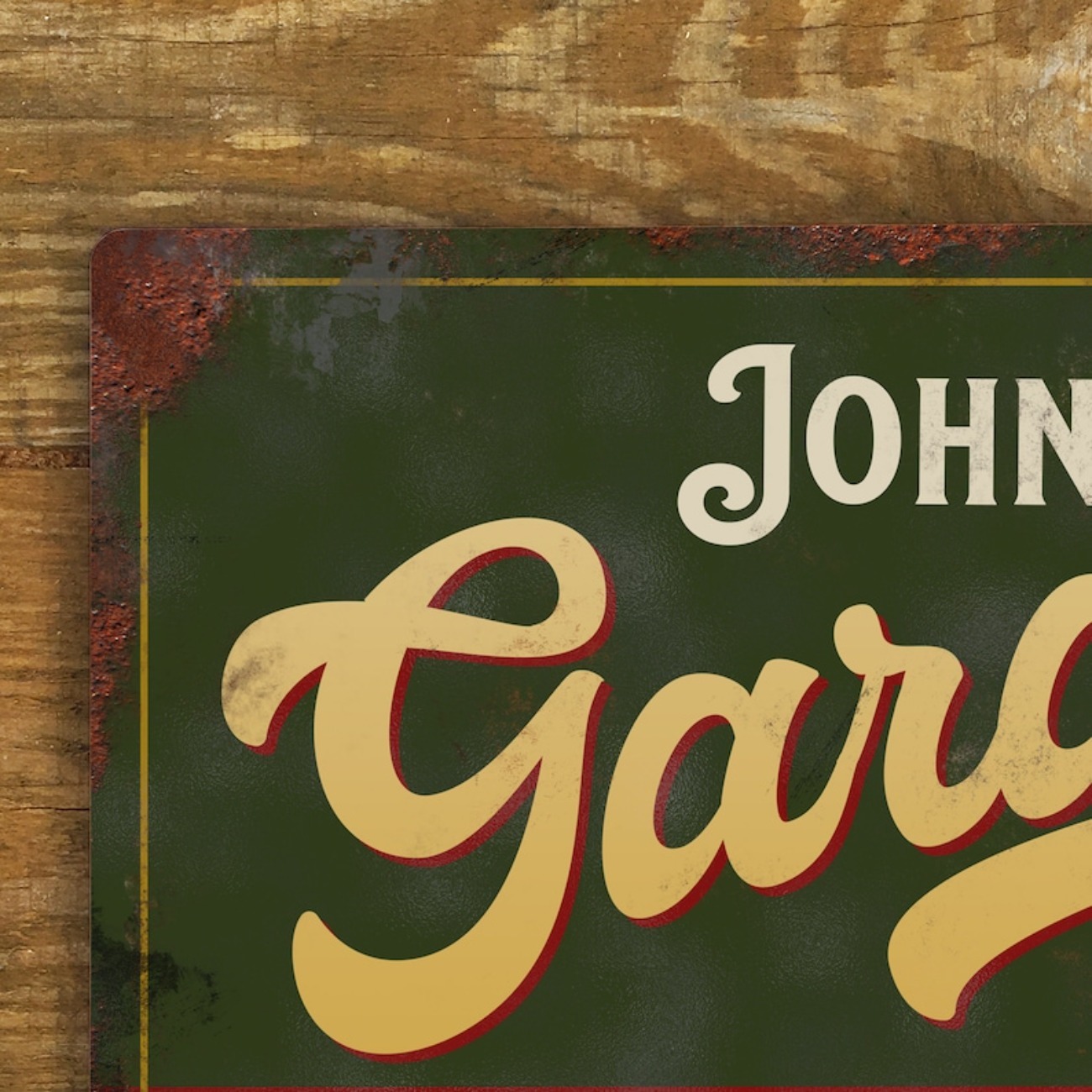 Custom Personalised Garage Met - Vintage Fashion Plates recension och pris