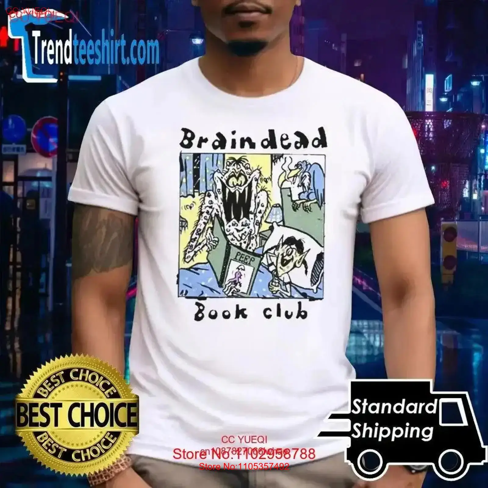 Brain Dead Book Club T Shirt v - Vintage Fashion Knitwear Book recension och pris