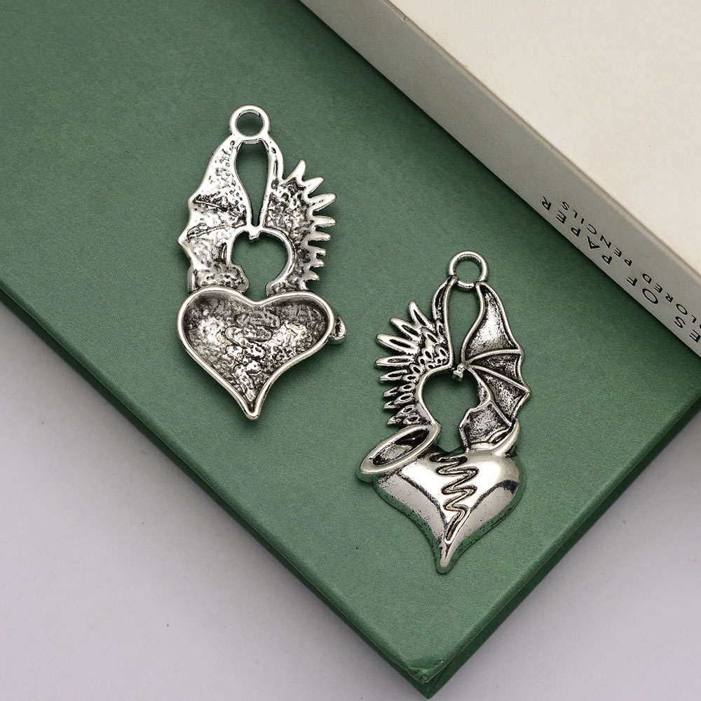 5pcs/lot--46x23mm Antique Silv - Vintage Fashion Finds recension och pris