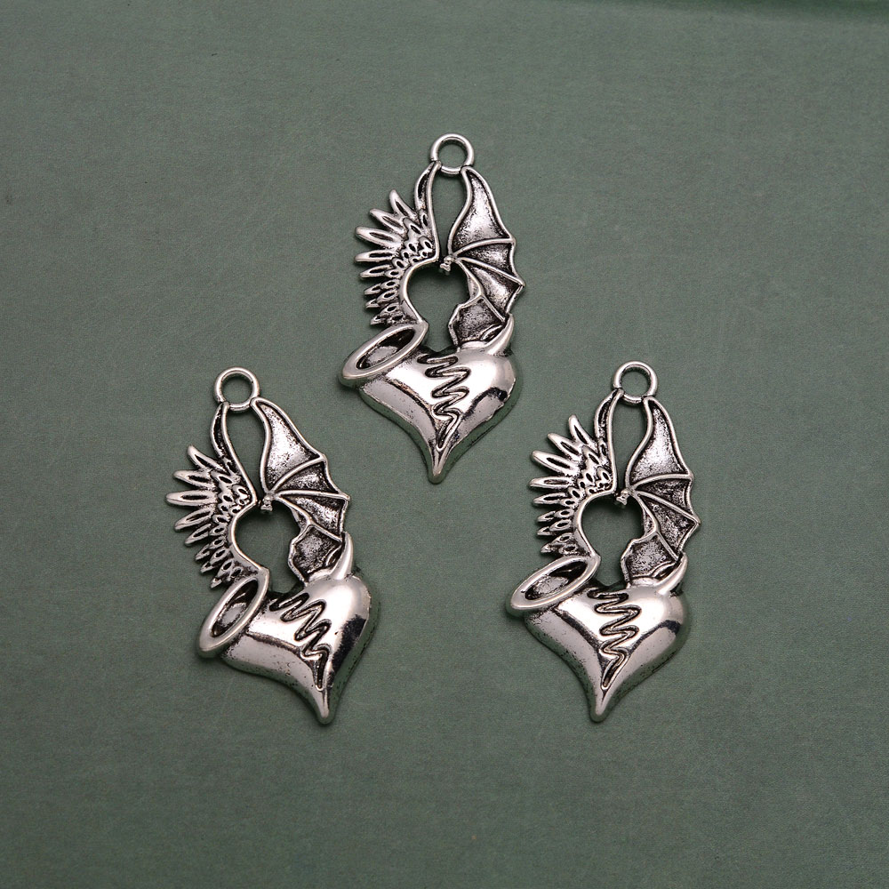 5pcs/lot--46x23mm Antique Silv - Vintage Fashion Finds recension och pris
