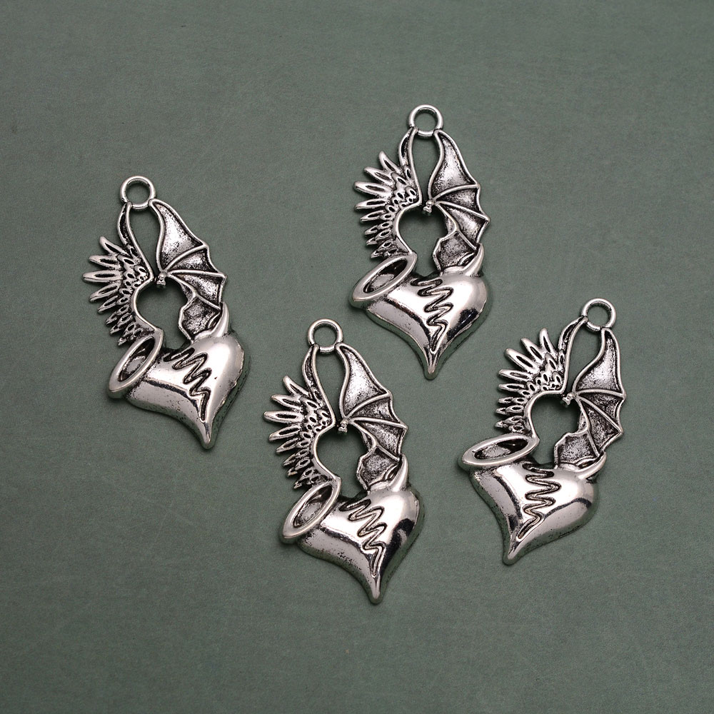 5pcs/lot--46x23mm Antique Silv - Vintage Fashion Finds recension och pris