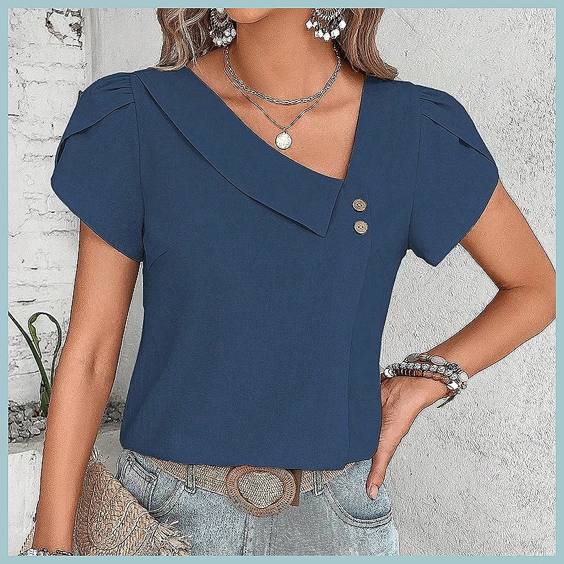 2024 Summer Vintage Solid Colo - Vintage Women Fashion recension och pris