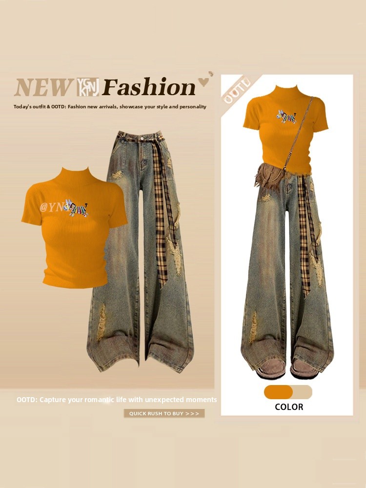 Summer American Style Short Sl - Vintage Fashion T Shirts recension och pris