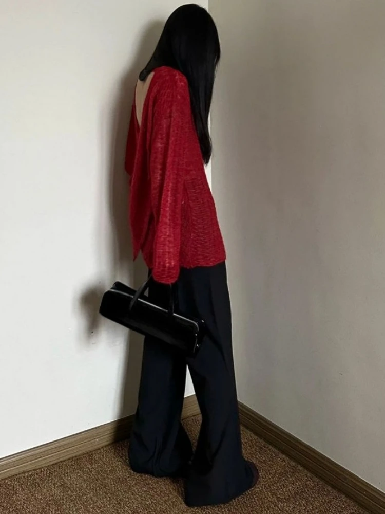 Y2K See-Through Knitted Women' - Vintage Fashion T Shirts recension och pris
