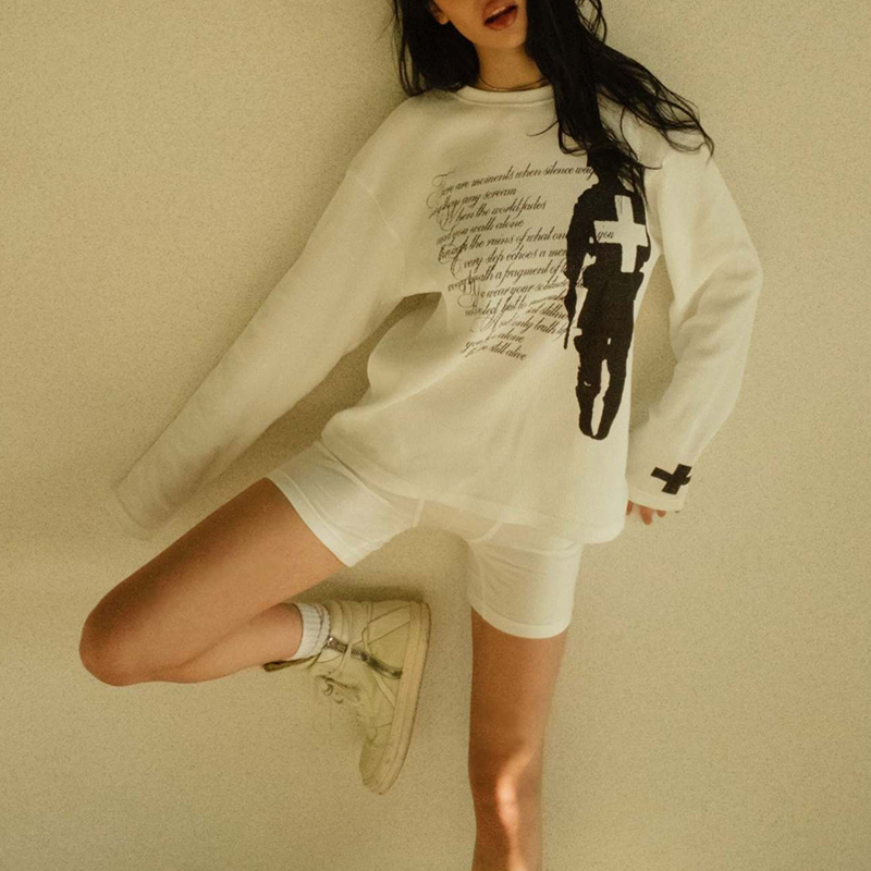 Fashion Harajuku Autumn Street - Vintage Fashion T Shirts recension och pris