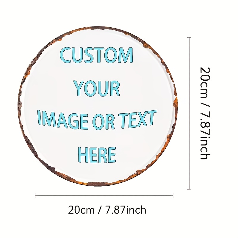 Custom Round Metal Tin Sign, P - Vintage Fashion Plates recension och pris